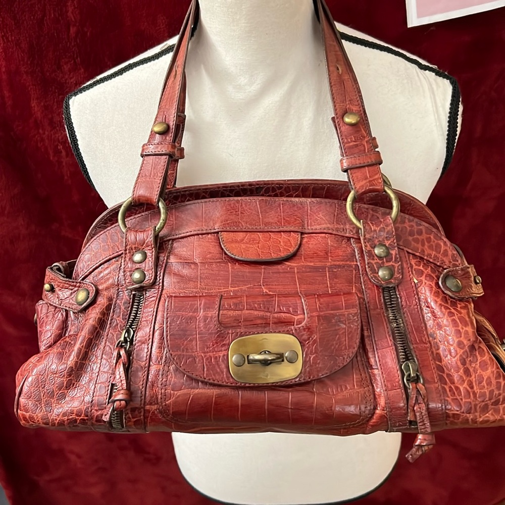 Italian Via Republica Genuine Embossed Leather Purse 🔥